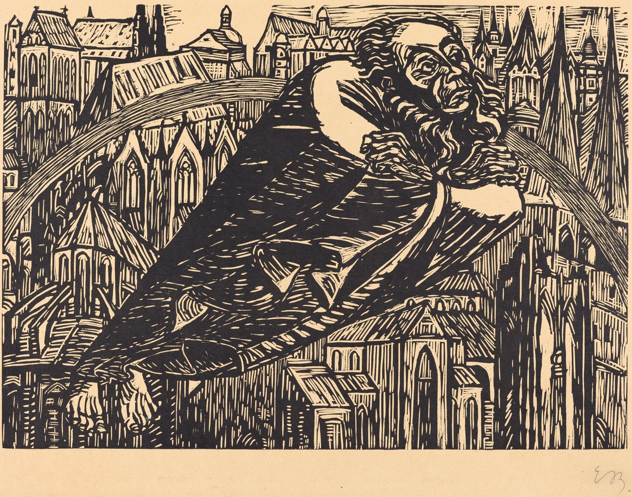 Die Kathedralen, 1920 von Ernst Barlach