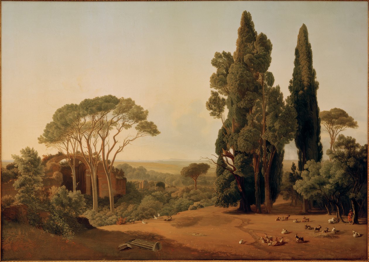 Die Villa Hadriana bei Tivoli von Ernst Christian Frederik Petzholdt