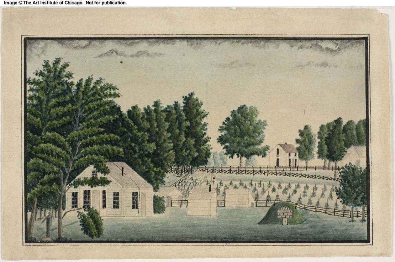 Die Farm und der Weinberg des Künstlers von Ernst Damitz