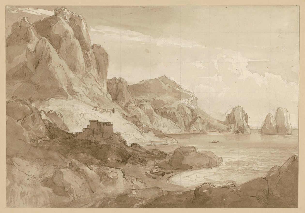 Südküste von Capri mit den Faraglioni von Ernst Fries