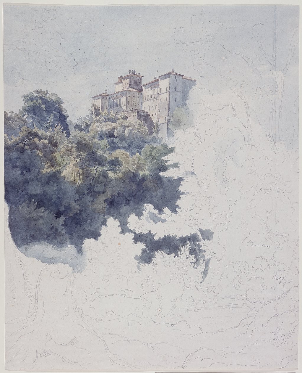 Villa Chigi bei Ariccia von Ernst Fries