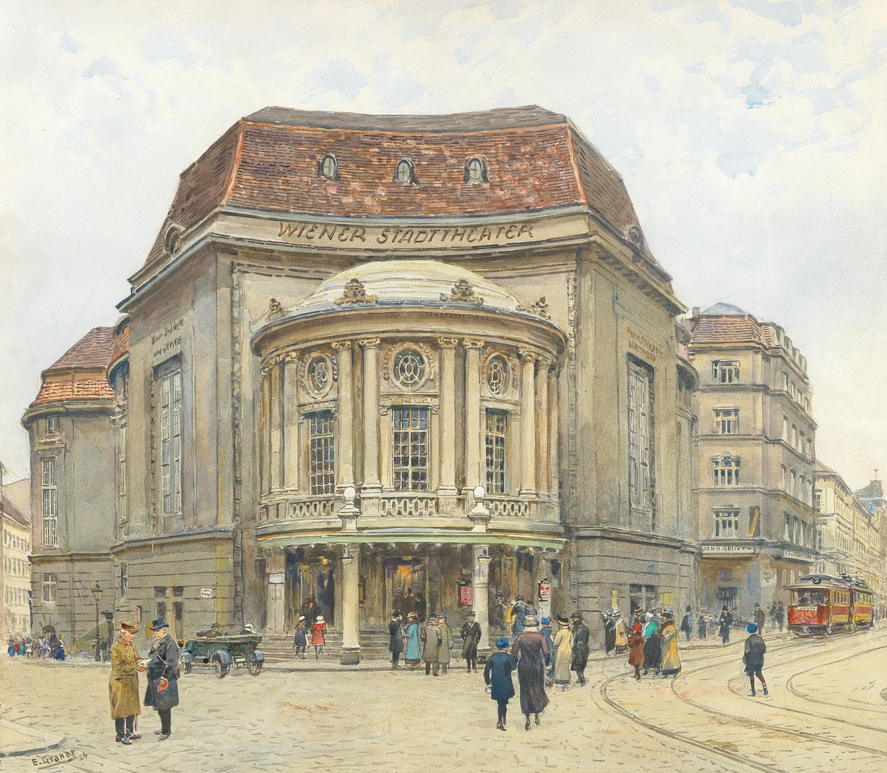 Das Wiener Stadttheater, 1924 von Ernst Graner