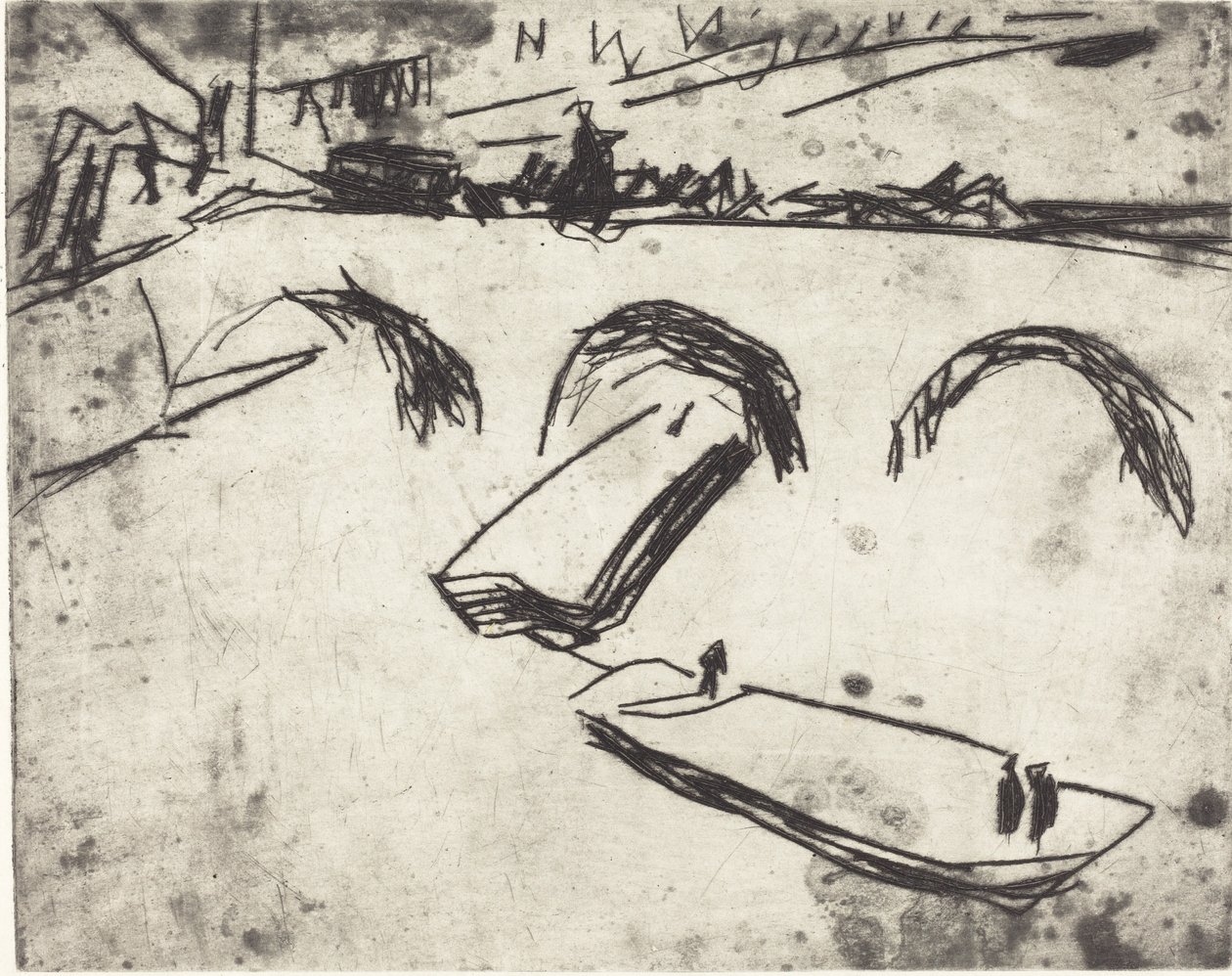 Brücke am Kronprinzenufer, 1909 von Ernst Ludwig Kirchner