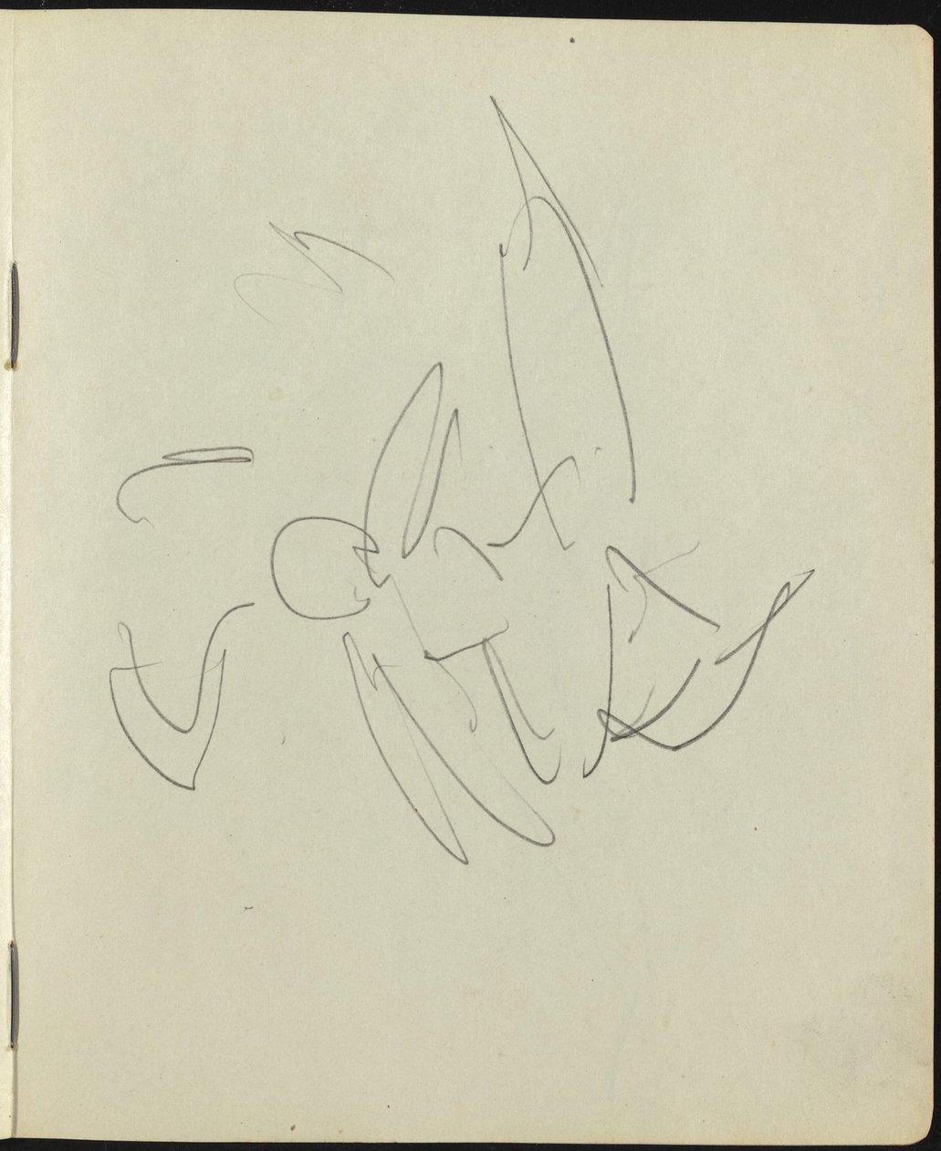 Tänzer und Darsteller Seite aus einem Skizzenbuch, ca. 1911 von Ernst Ludwig Kirchner