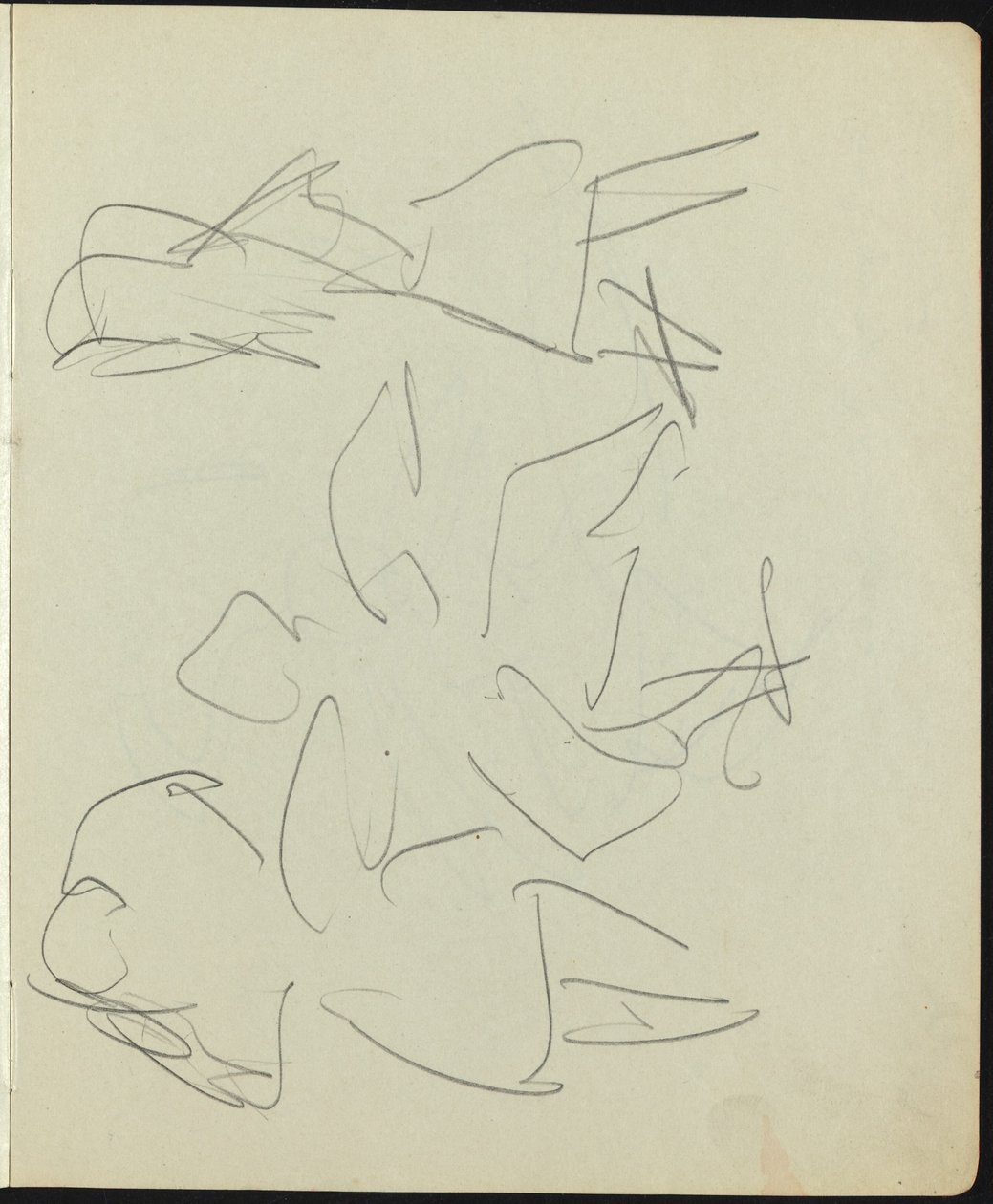 Tänzer und Darsteller Seite aus einem Skizzenbuch, ca. 1911 von Ernst Ludwig Kirchner