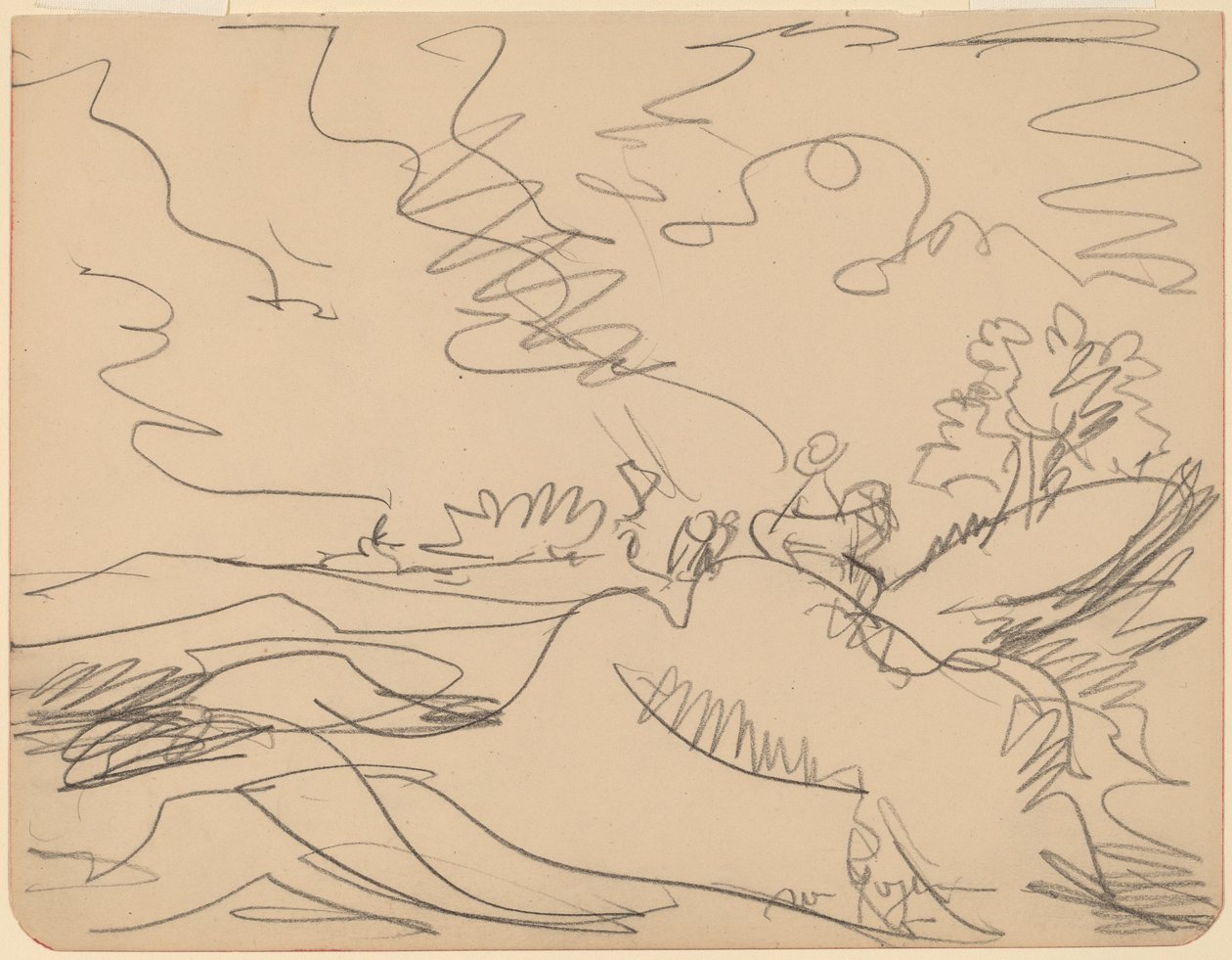 Landschaft im Taunus, 1916 von Ernst Ludwig Kirchner