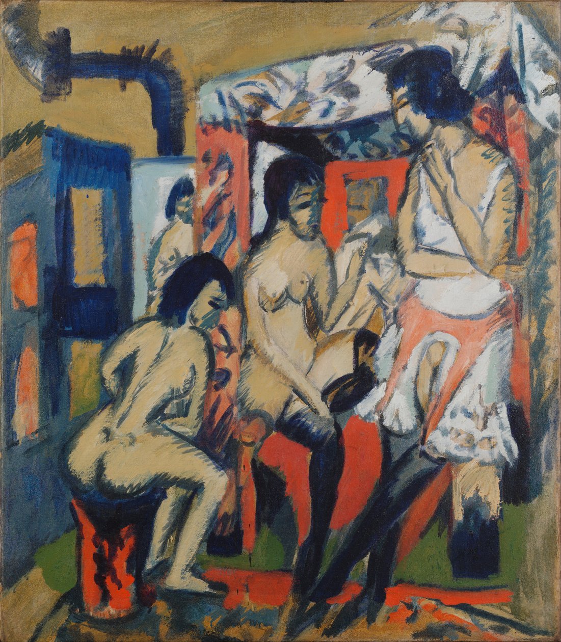 Akt im Atelier von Ernst Ludwig Kirchner