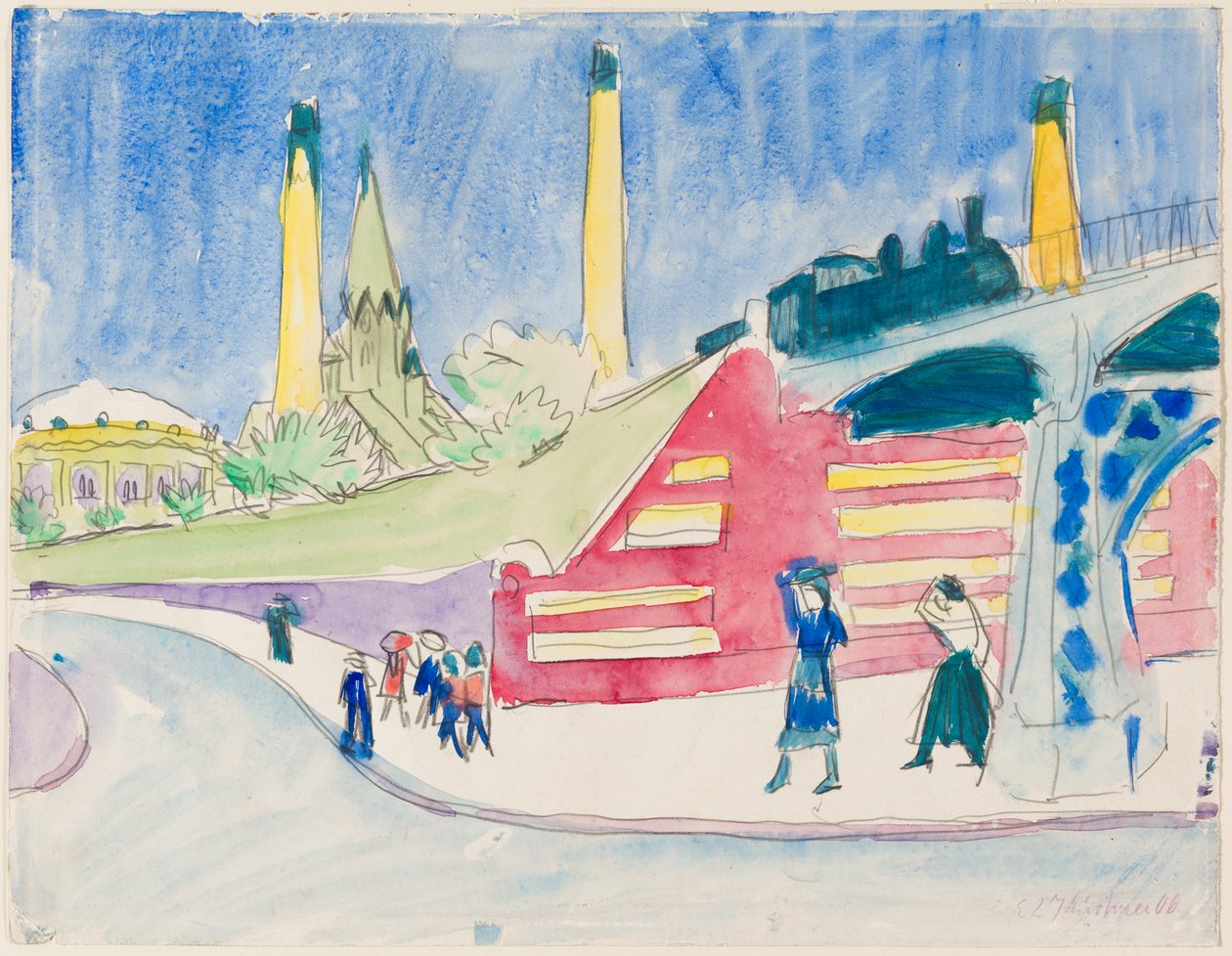 Bahndamm von Ernst Ludwig Kirchner