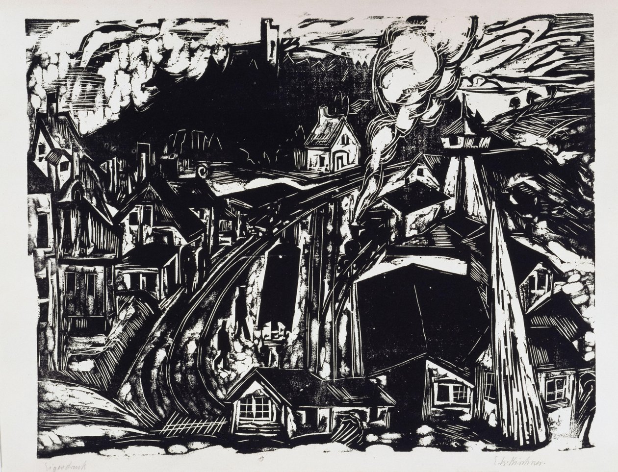 Bahnhof Königstein im Taunus von Ernst Ludwig Kirchner
