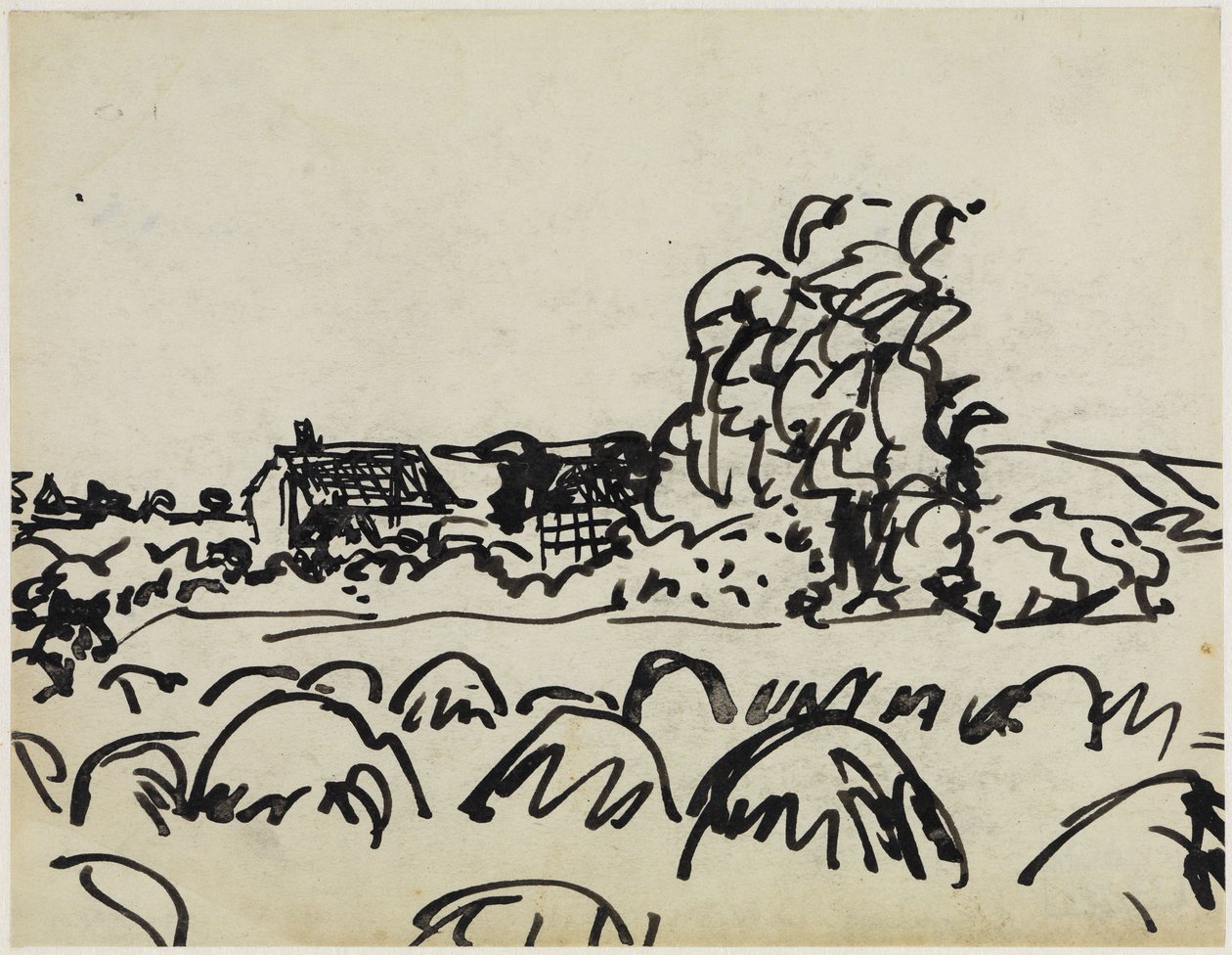 Bauerngehöft auf Fehmarn von Ernst Ludwig Kirchner