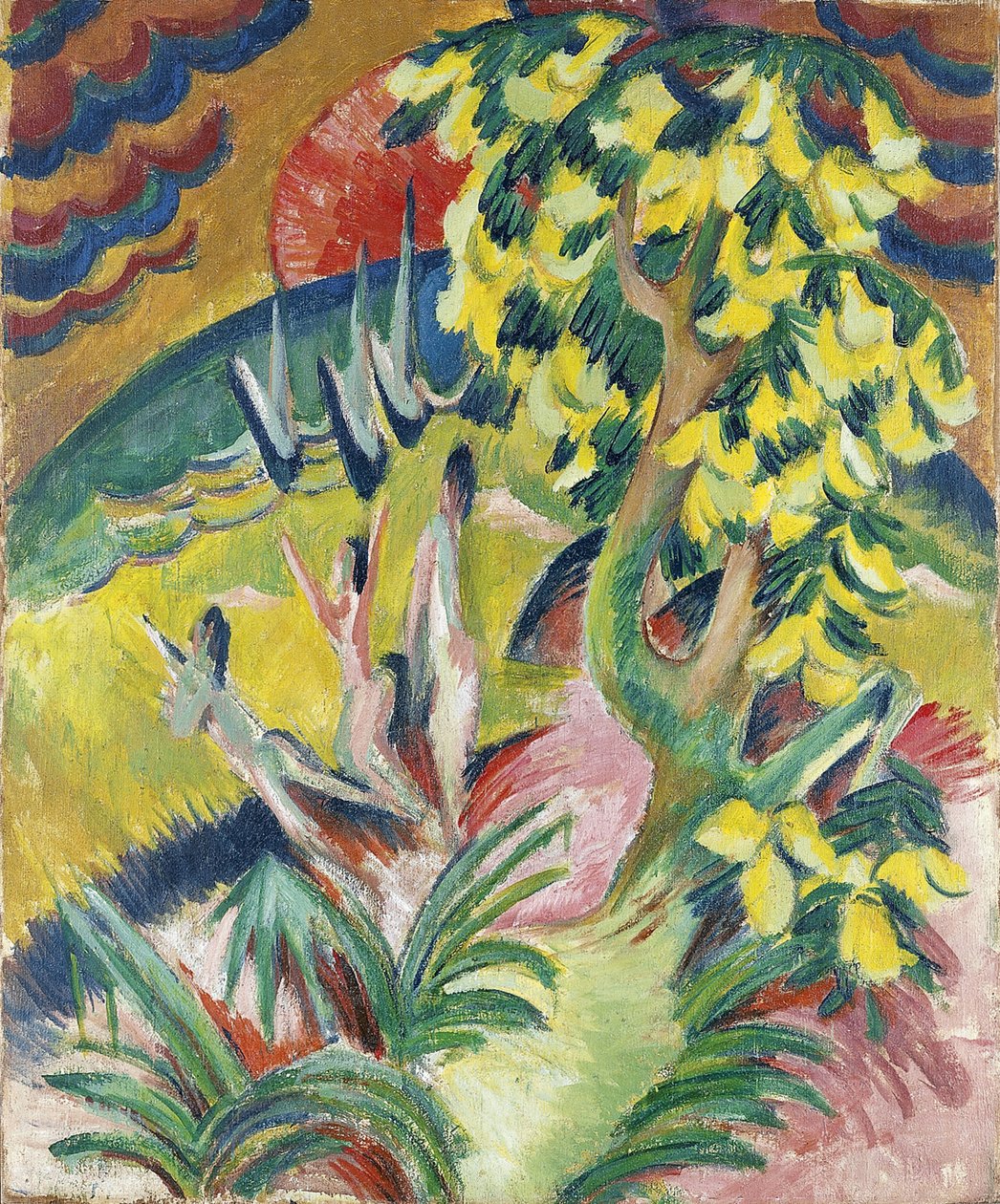 Geschwungene Bucht, ca. 1914 von Ernst Ludwig Kirchner