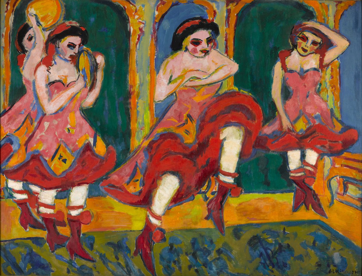 Czardas-Tänzer, 1908-1920 von Ernst Ludwig Kirchner