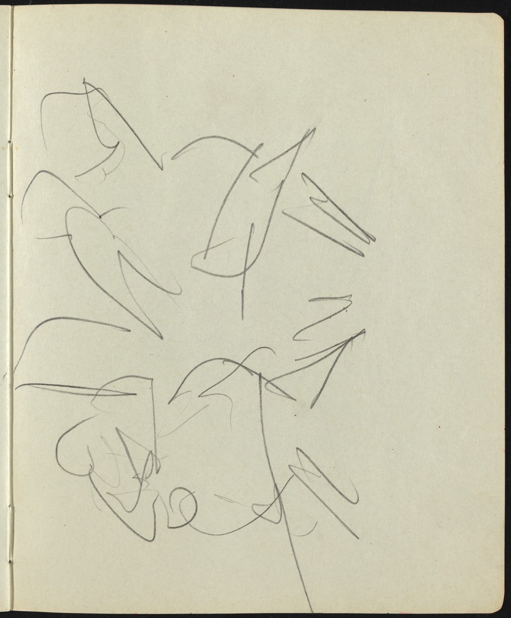 Tänzer und Darsteller (Seite aus einem Skizzenbuch) von Ernst Ludwig Kirchner