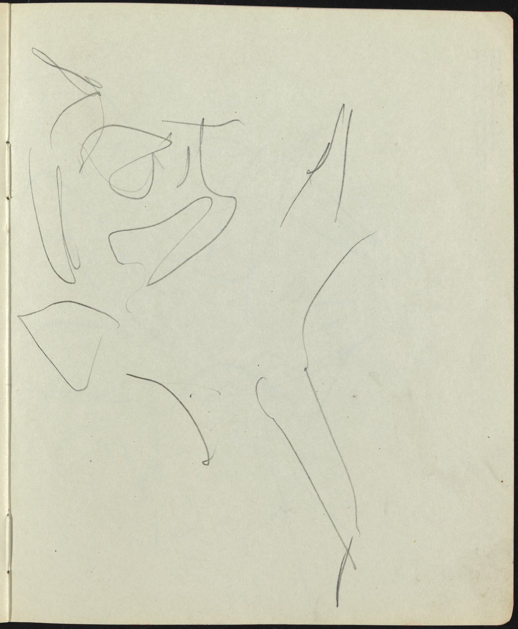 Tänzer und Darsteller (Seite aus einem Skizzenbuch) von Ernst Ludwig Kirchner