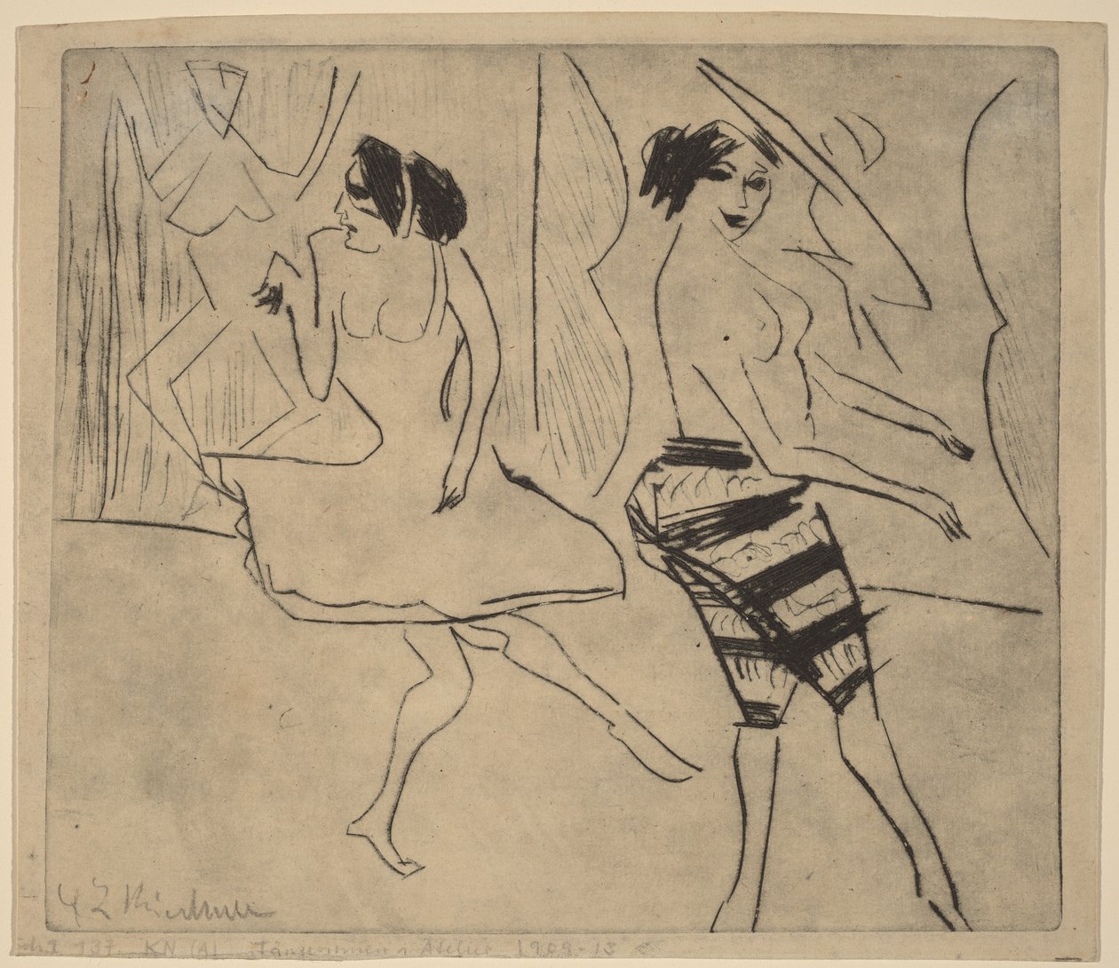 Tänzer im Studio von Ernst Ludwig Kirchner