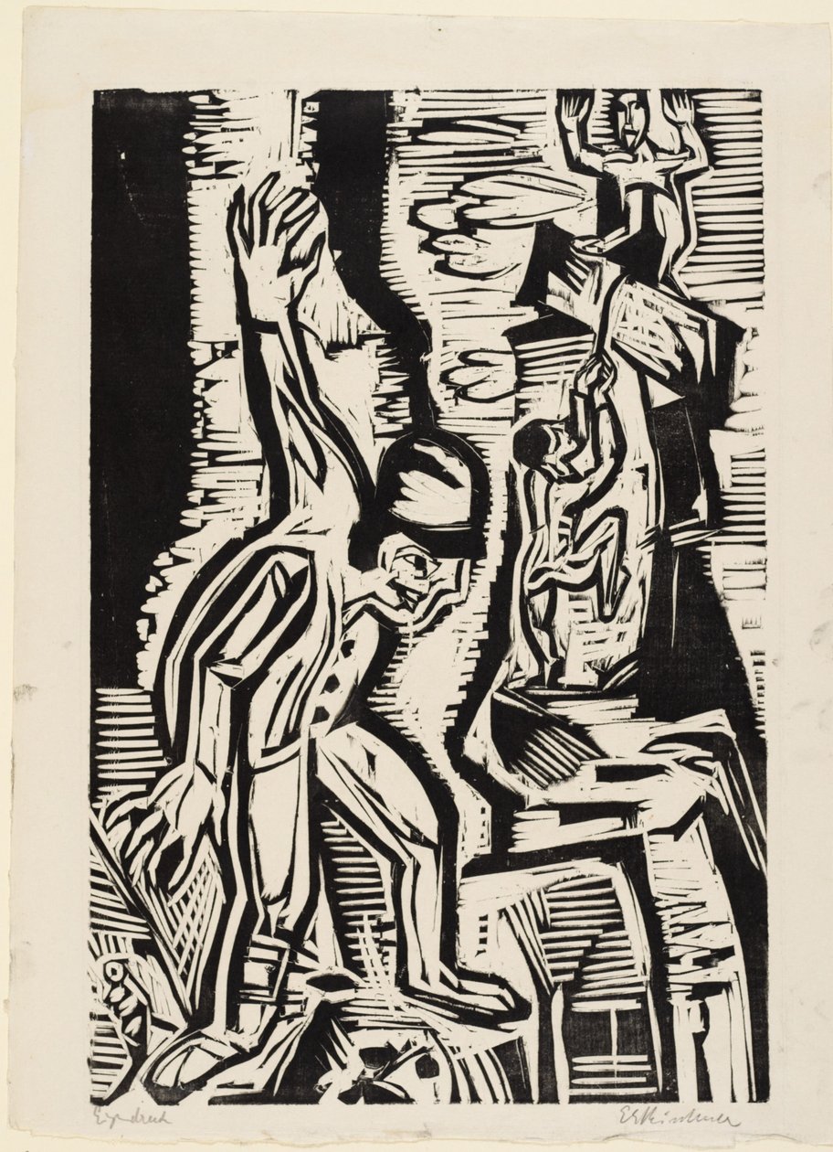 Die Bergsteiger von Ernst Ludwig Kirchner