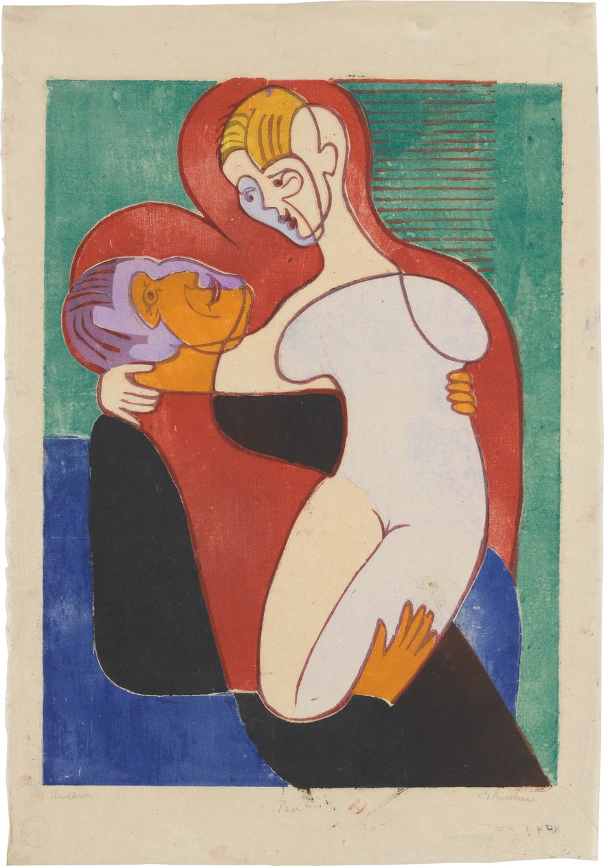Elisabeth und Julius Hembus (Liebespaar; Die Hembusse) von Ernst Ludwig Kirchner