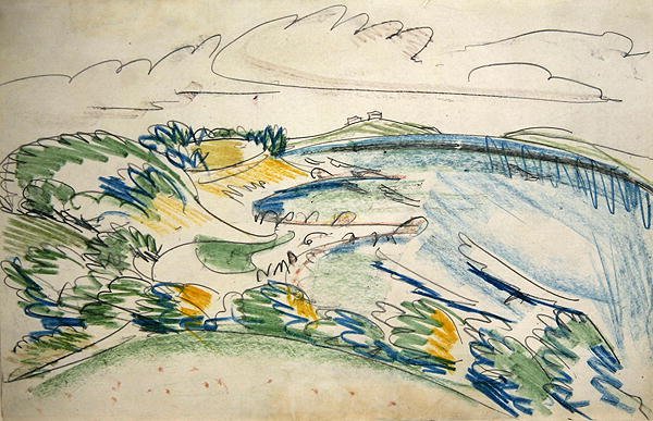 Küste von Fehmarn bei Wulfen von Ernst Ludwig Kirchner