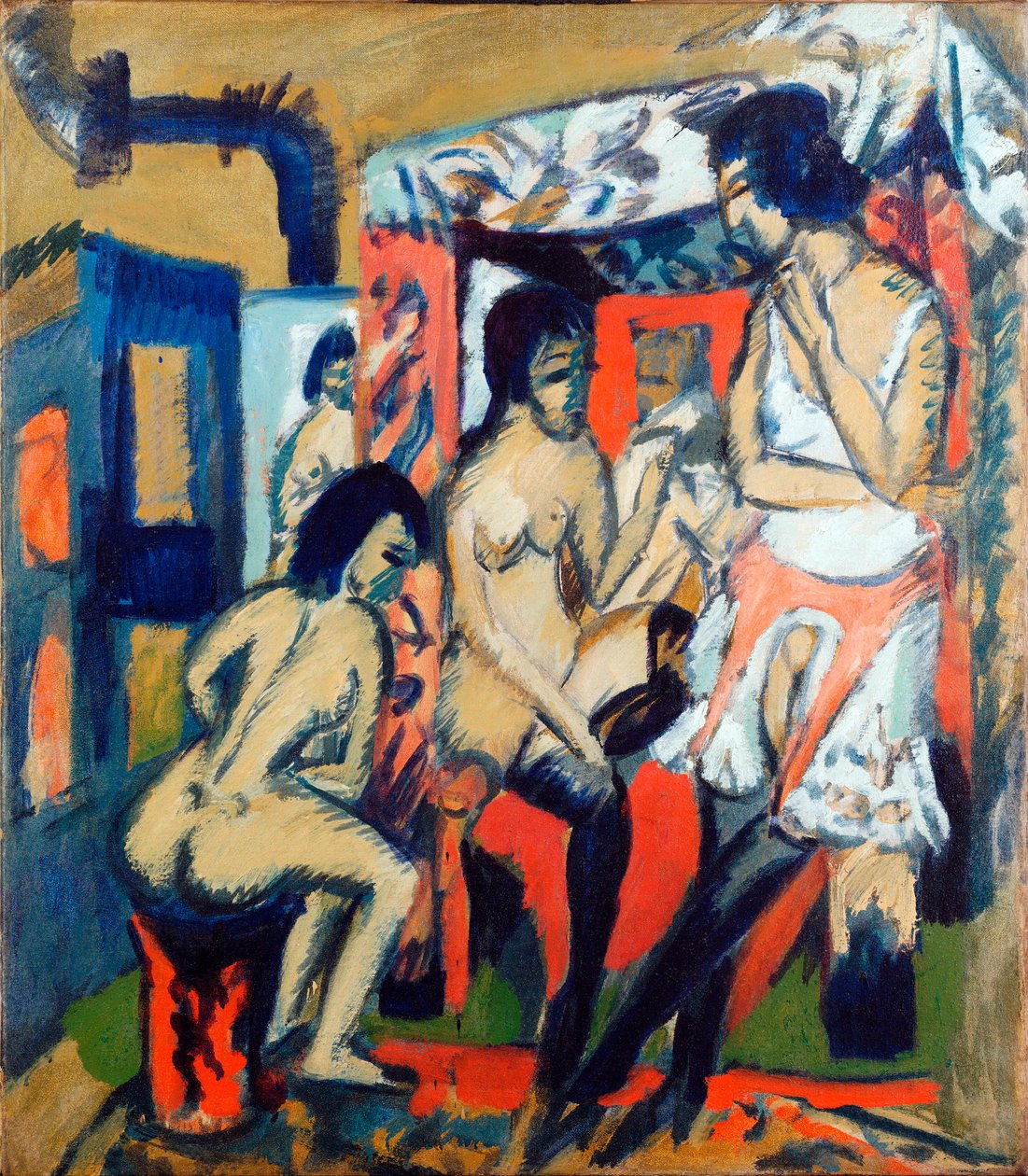 Nackte Frauen im Studio von Ernst Ludwig Kirchner