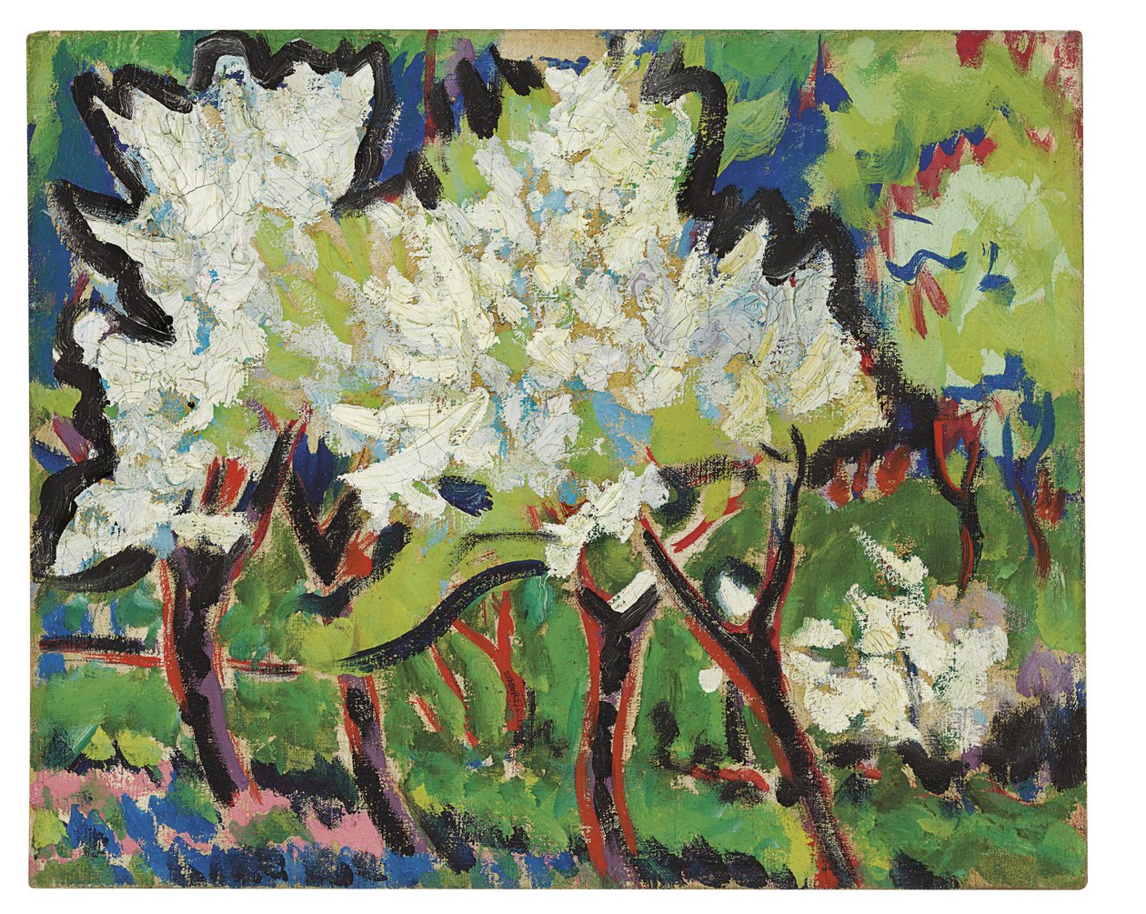 Blühende Bäume IV von Ernst Ludwig Kirchner