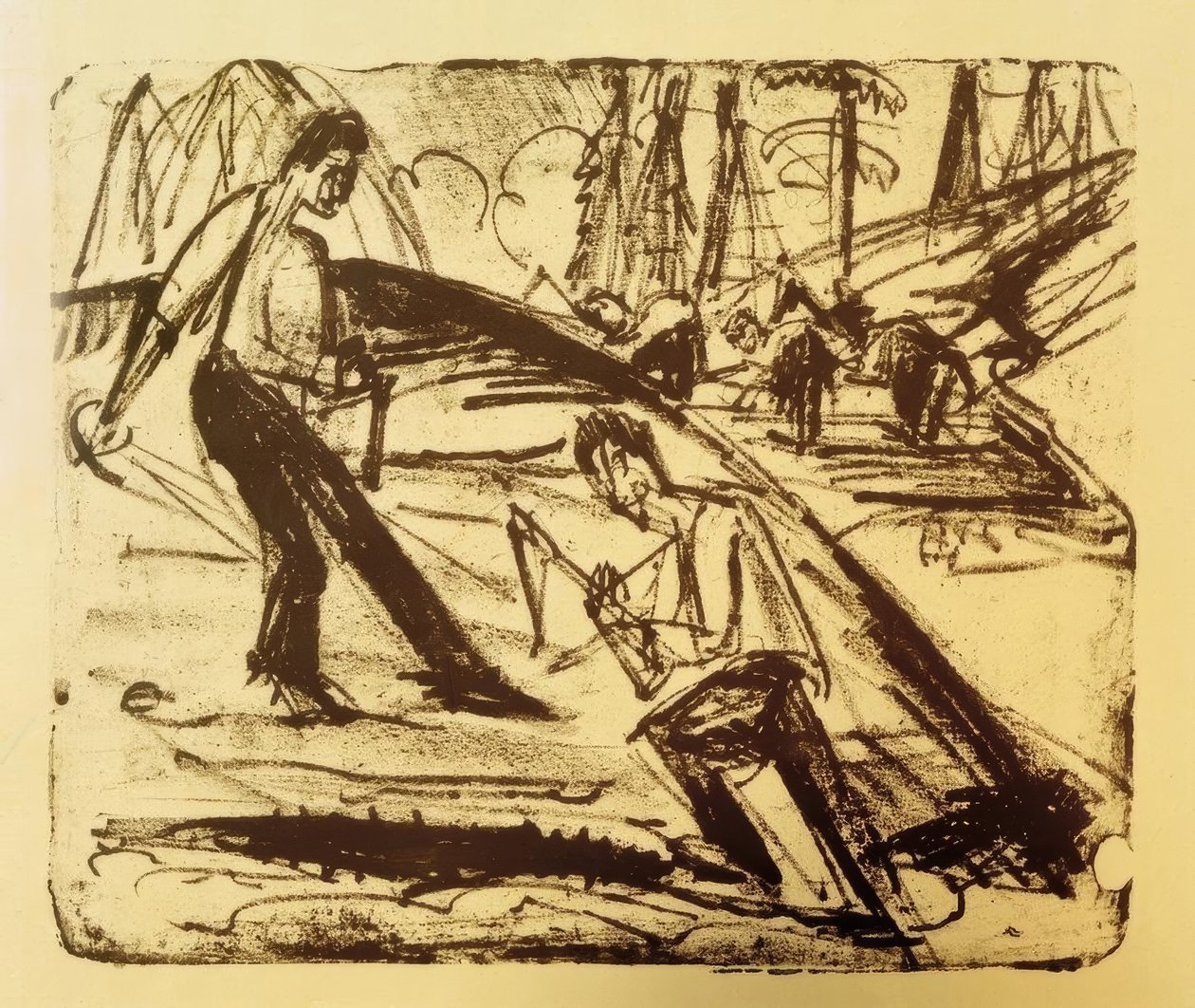 Frühjahrsarbeit von Ernst Ludwig Kirchner