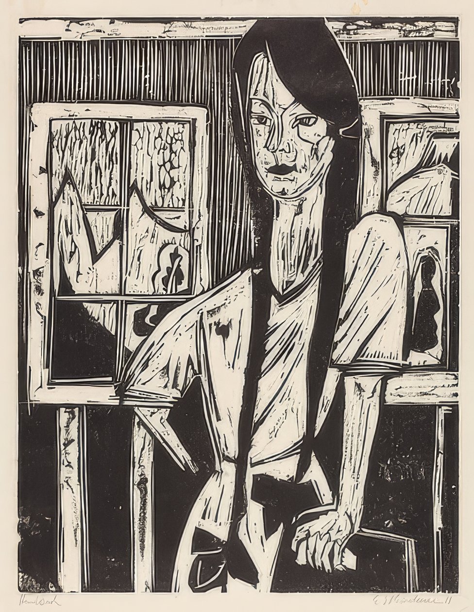 Junges Mädchen von Ernst Ludwig Kirchner