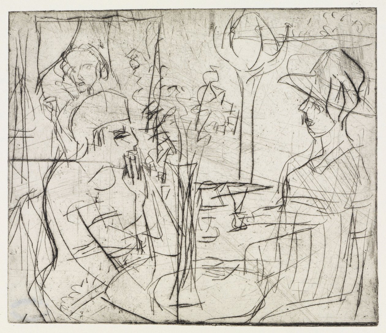 Kiesgruben/Im Café von Ernst Ludwig Kirchner