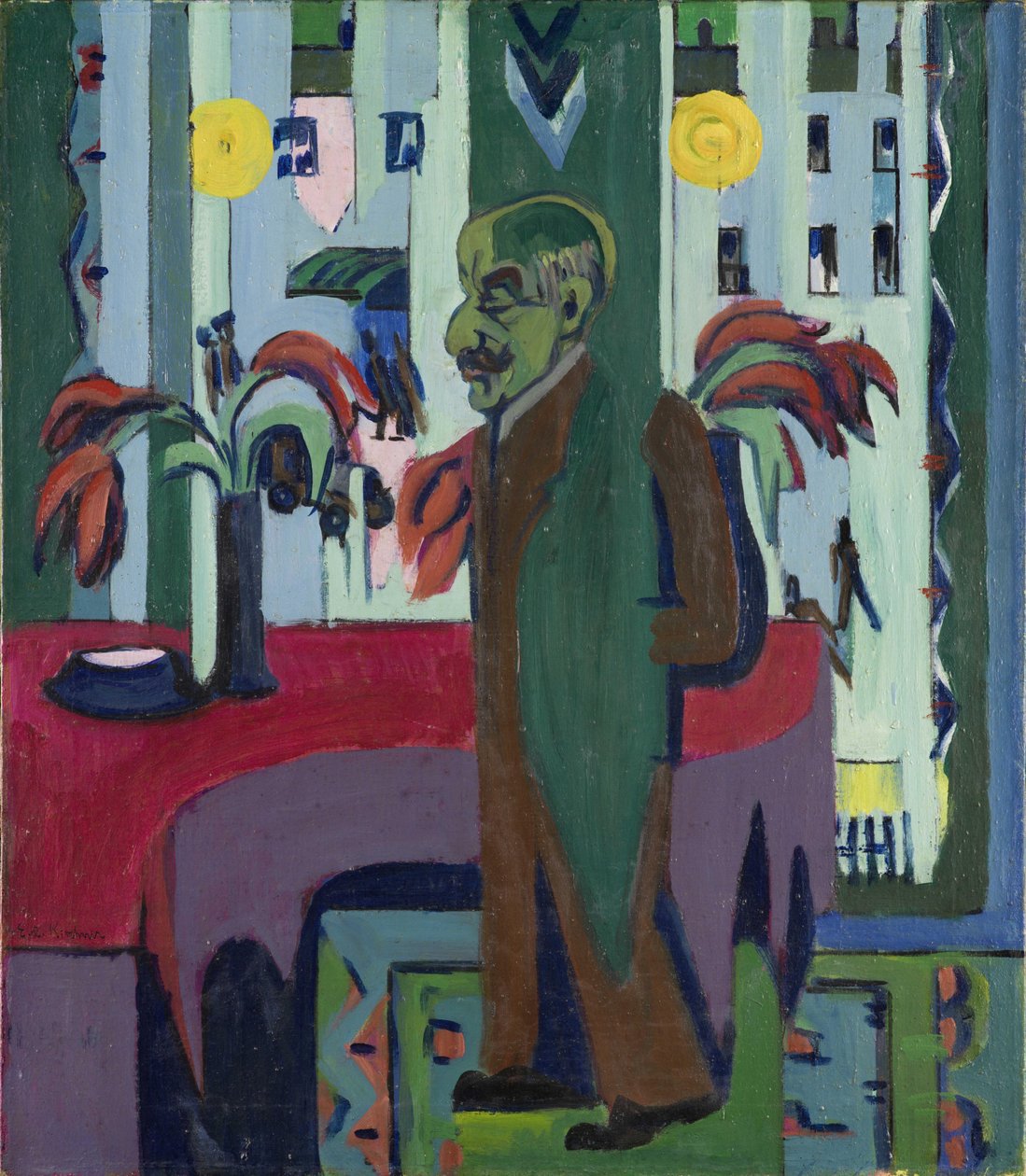 Max Liebermann in seinem Atelier von Ernst Ludwig Kirchner