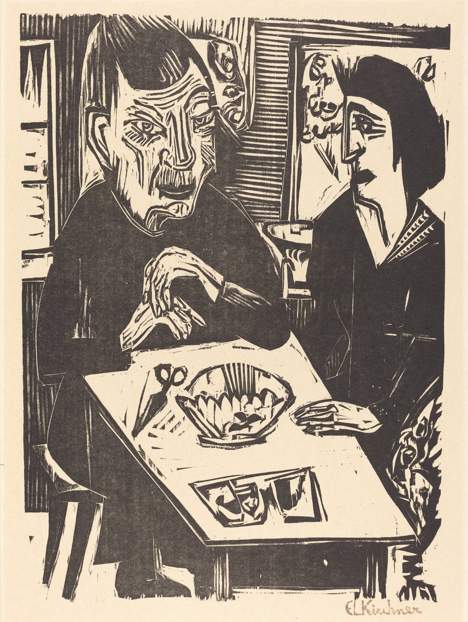 Alte und jüngere Frau von Ernst Ludwig Kirchner