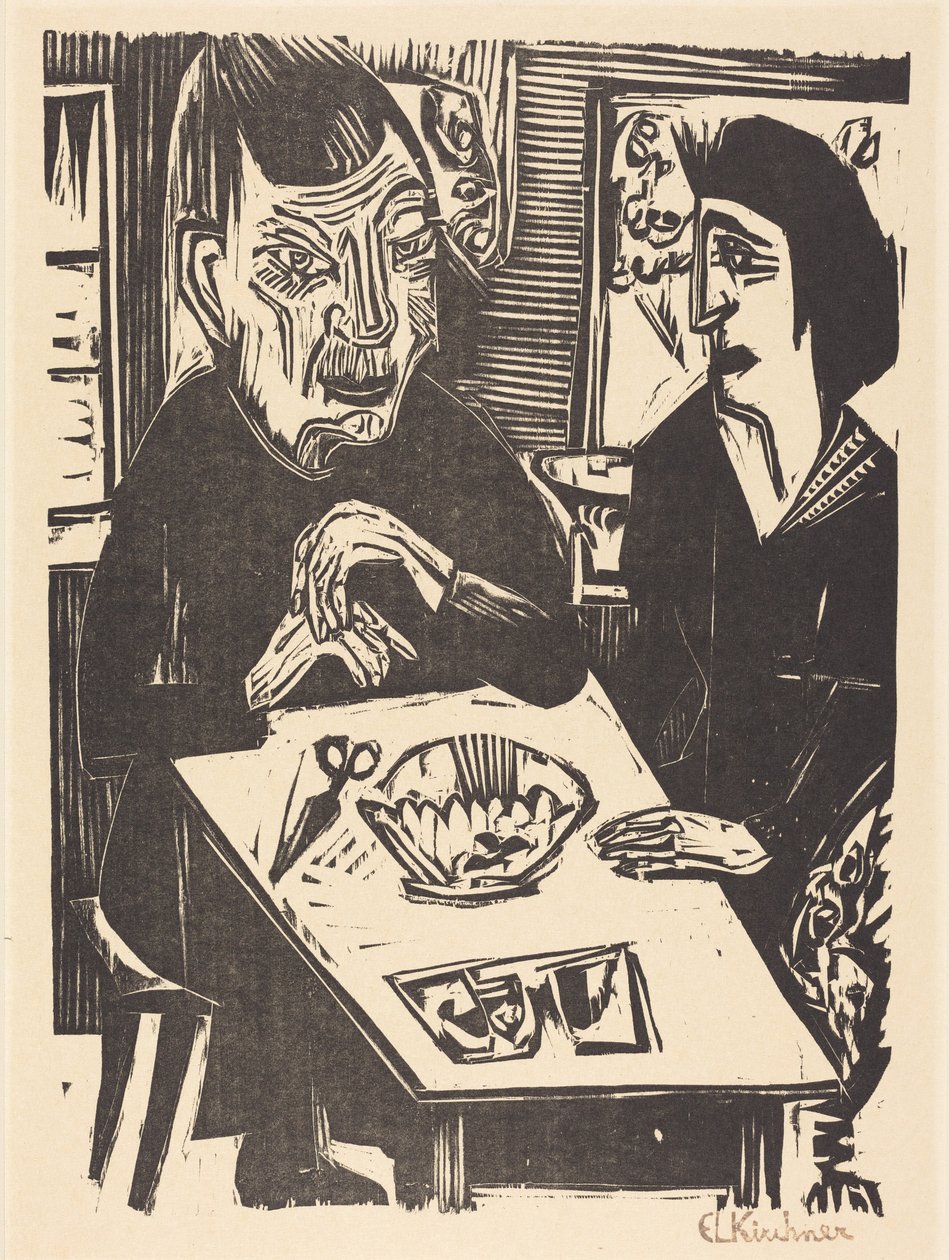 Alte und jüngere Frau von Ernst Ludwig Kirchner