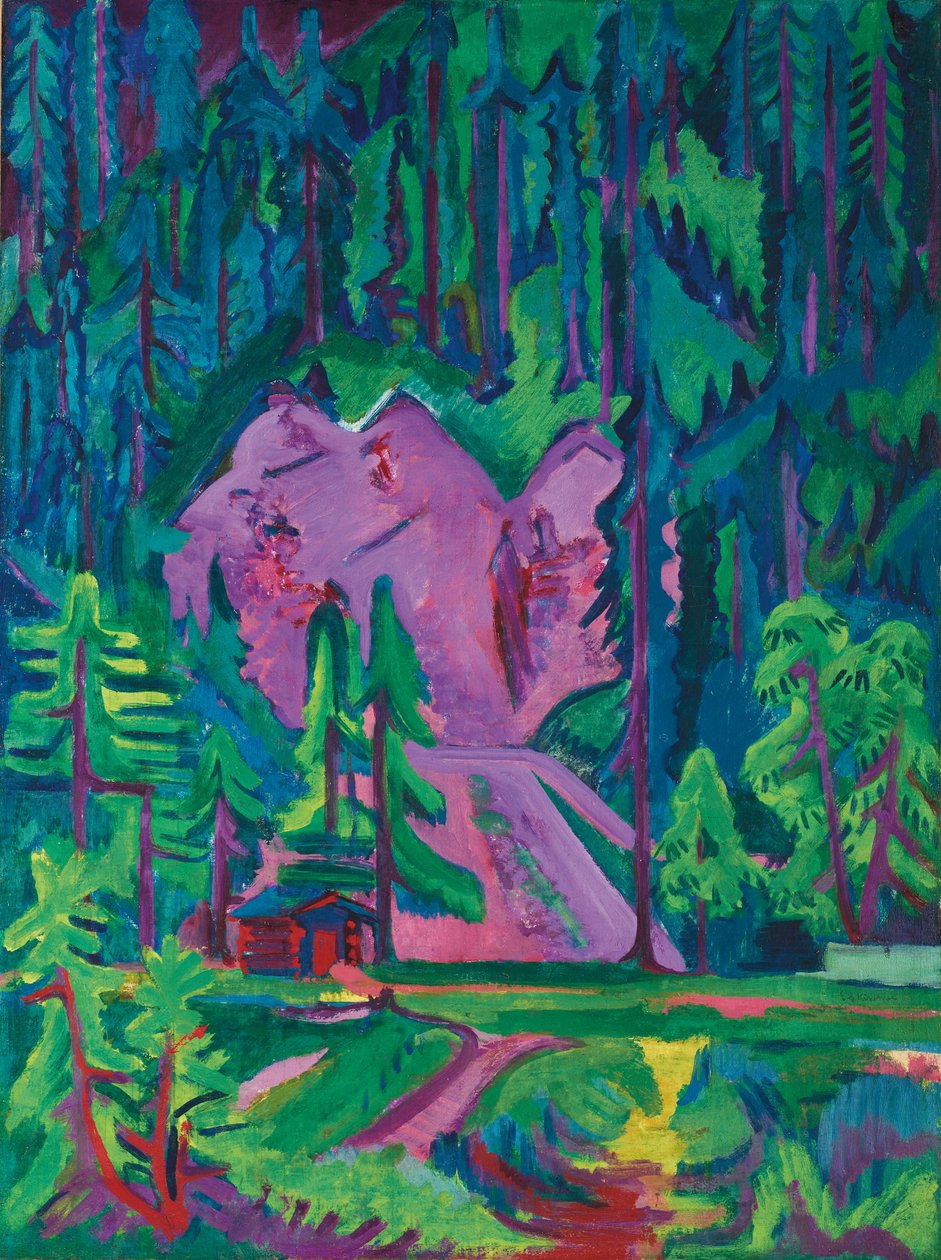 Steinbruch bei Wildboden, ca. 1923 von Ernst Ludwig Kirchner