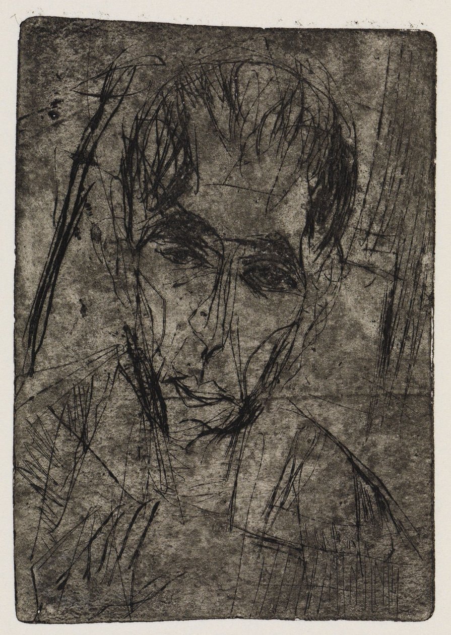 Straßenbiegung/Porträt Wilhelmine Julow I von Ernst Ludwig Kirchner