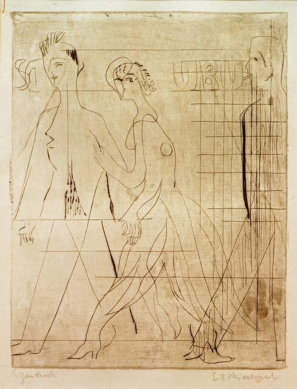 Straßenszene von Ernst Ludwig Kirchner