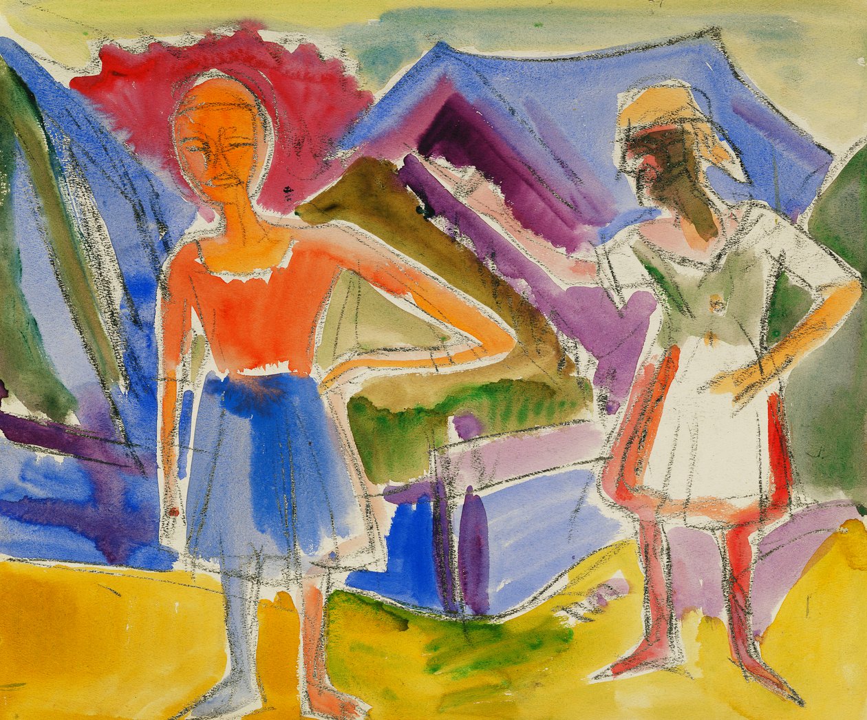 Zwei Gestalten von Ernst Ludwig Kirchner