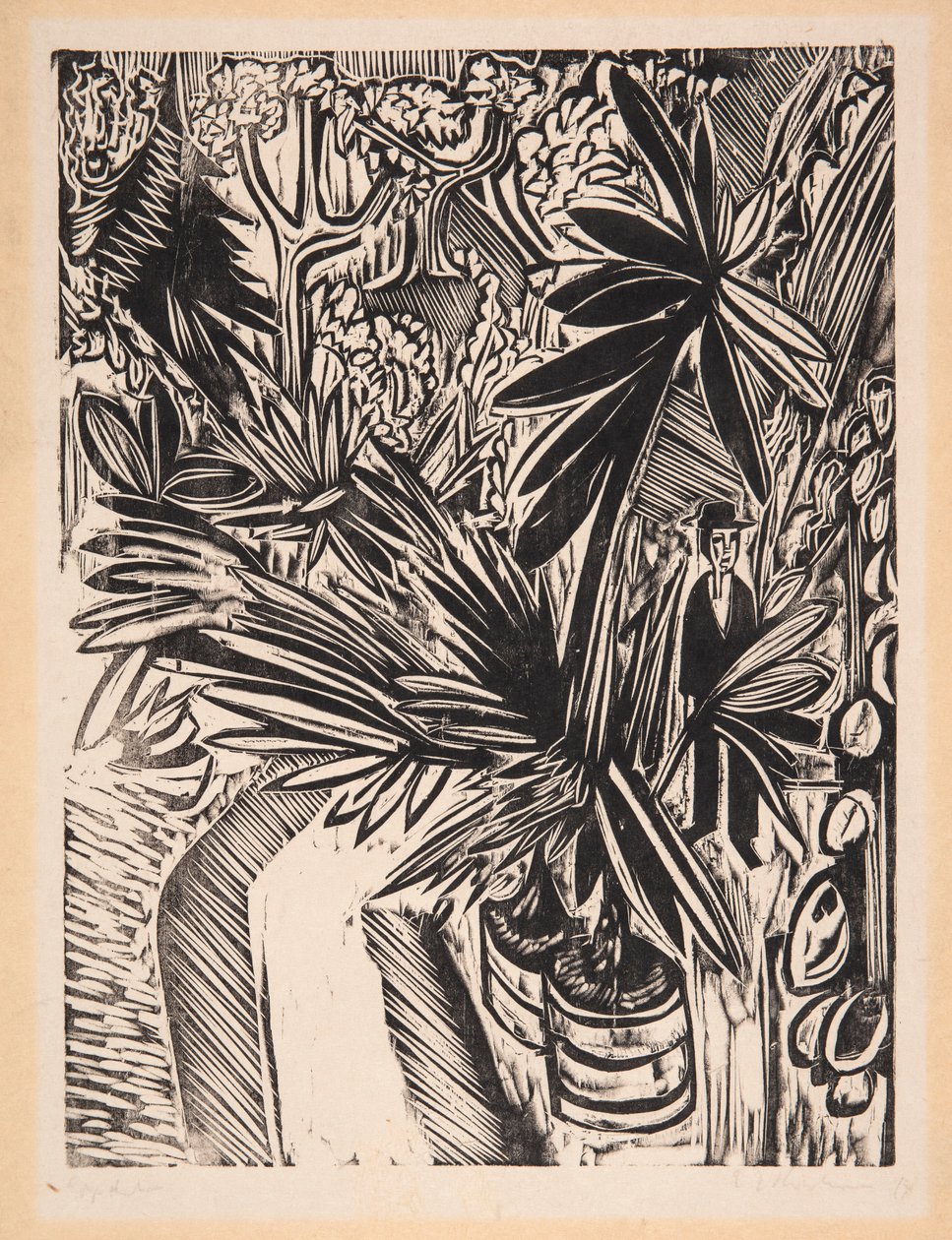 Gewächshaus. Jena von Ernst Ludwig Kirchner