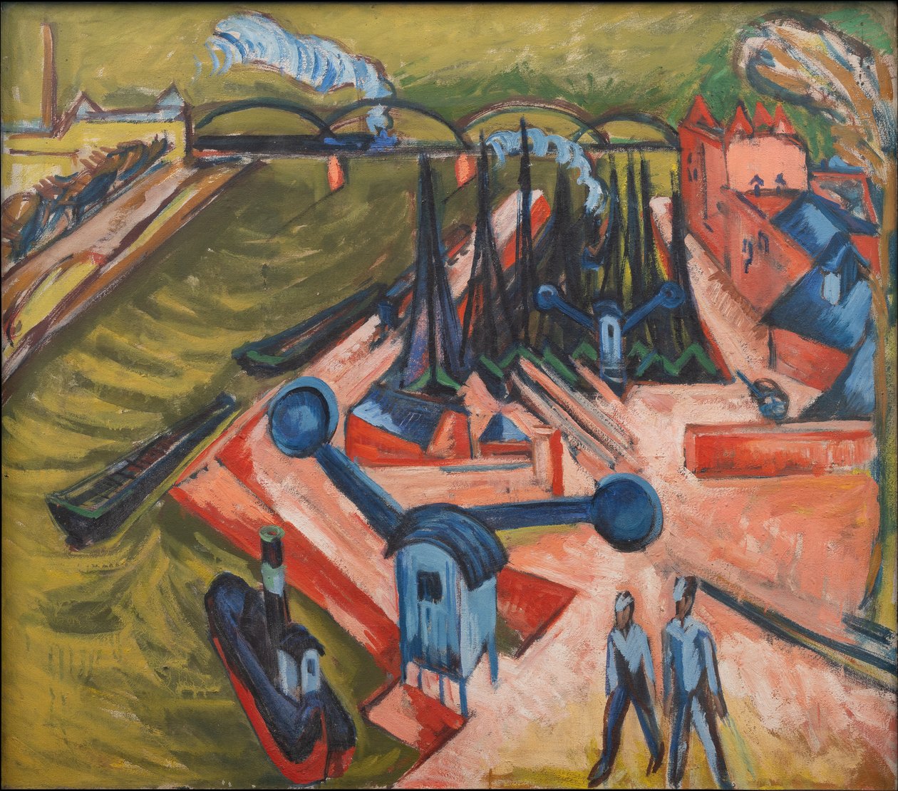 Westhafen in Frankfurt am Main von Ernst Ludwig Kirchner