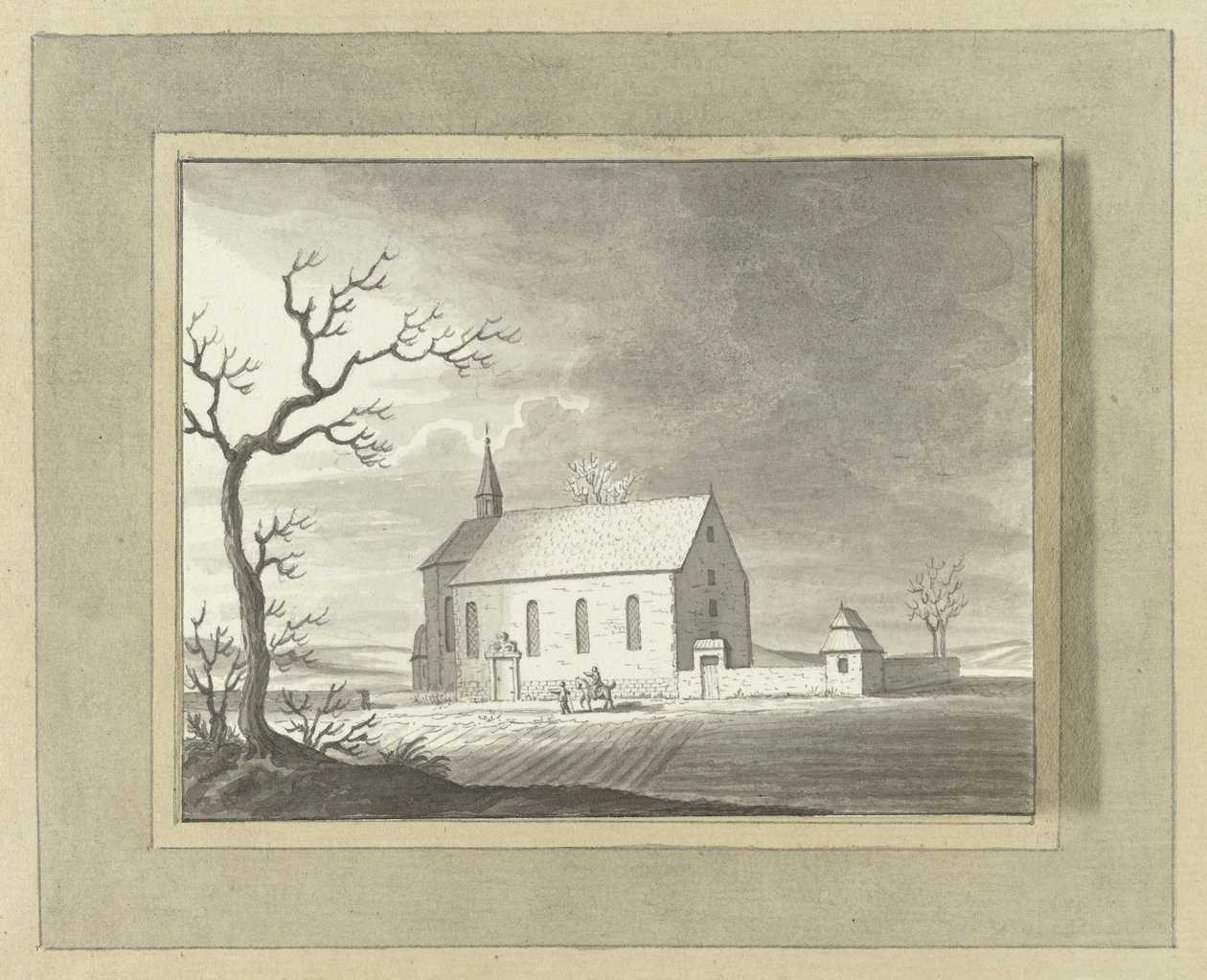 Kapelle außerhalb Zillinge bei Würzburg von Ernst Willem Jan Bagelaar