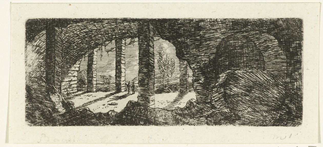 Ruine von Fort Sint-Pieter bei Maastricht von Ernst Willem Jan Bagelaar