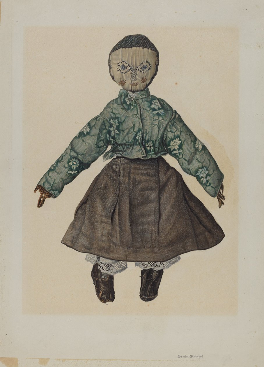 Stoffpuppe von Erwin Stenzel