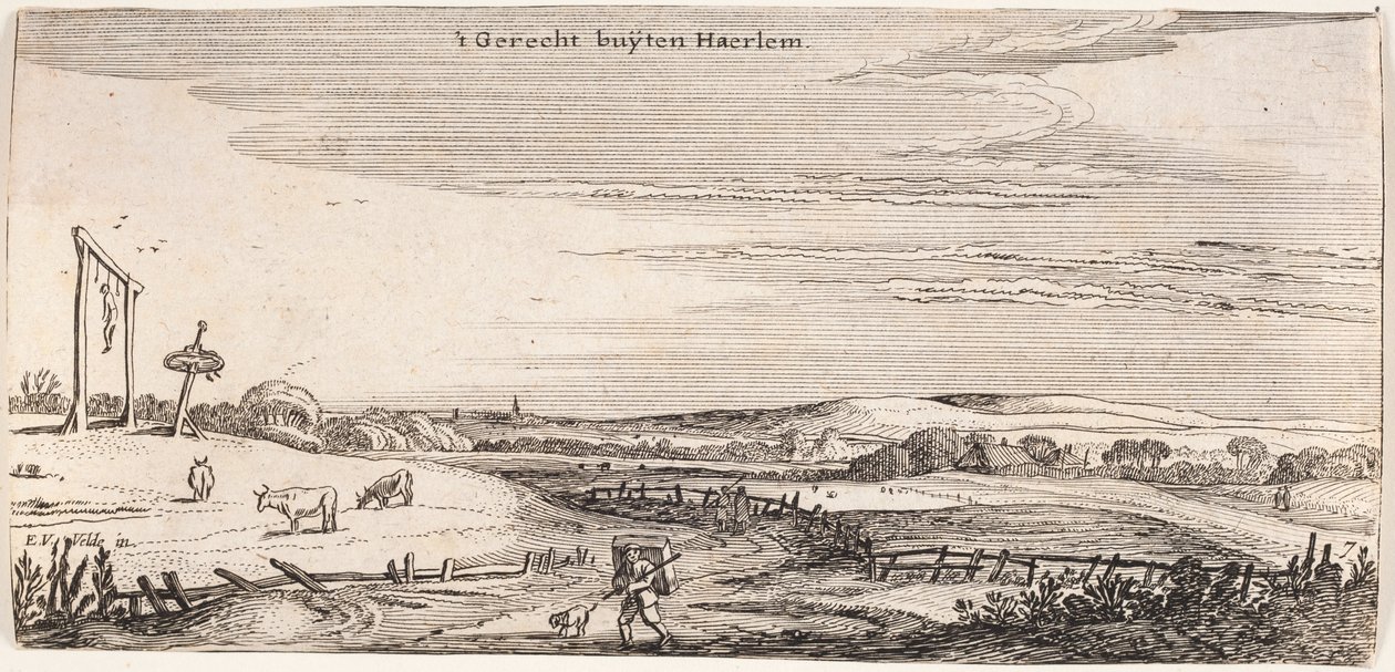 Galgenhügel bei Haarlem von Esaias van de Velde
