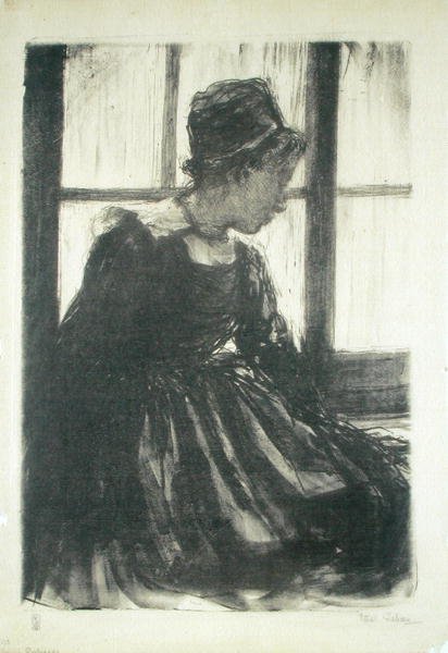 Junge bretonische Frau von Ethel Gabain