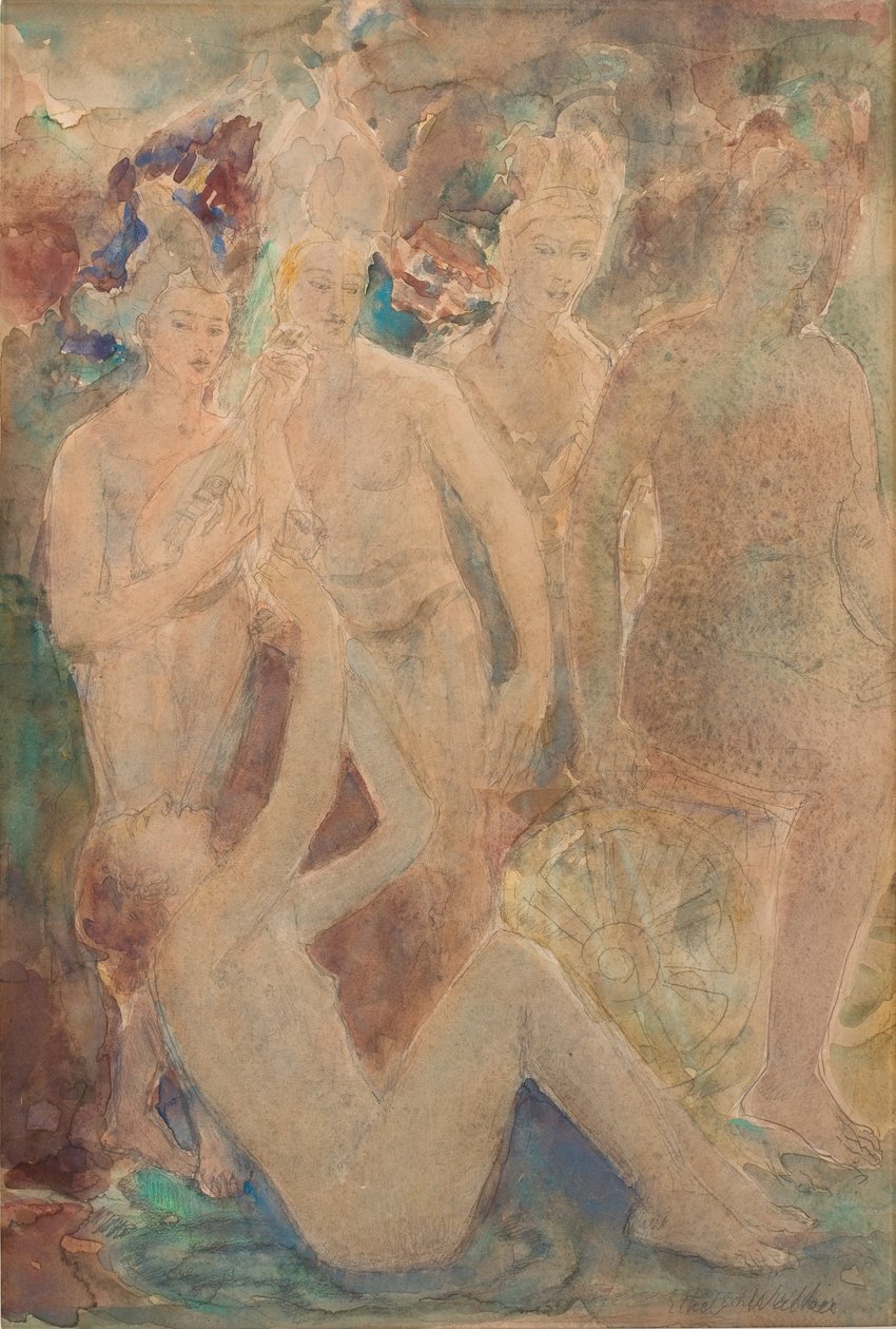Das Vergehen der Nacht, um 1924 von Ethel Walker