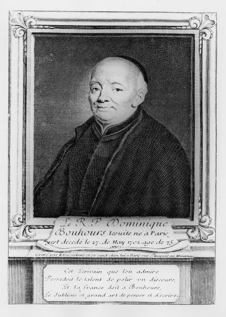 Dominique Bouhours von Etienne Jehandier Desrochers