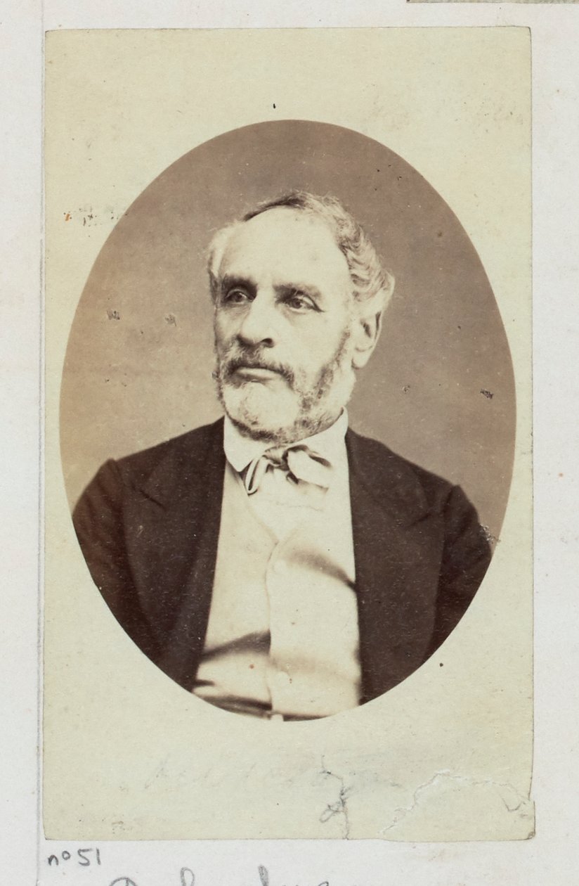 Delescluze Louis Charles (1809-1871). Journaliste, erlebte mehrere Verurteilungen (Geldstrafen) und Inhaftierungen (Cayenne) für seine demokratischen und sozialen revolutionären Ideen (1830). Gewählt in den Rat der Kommune, Mitglied des Komitees des... von Etienne Carjat