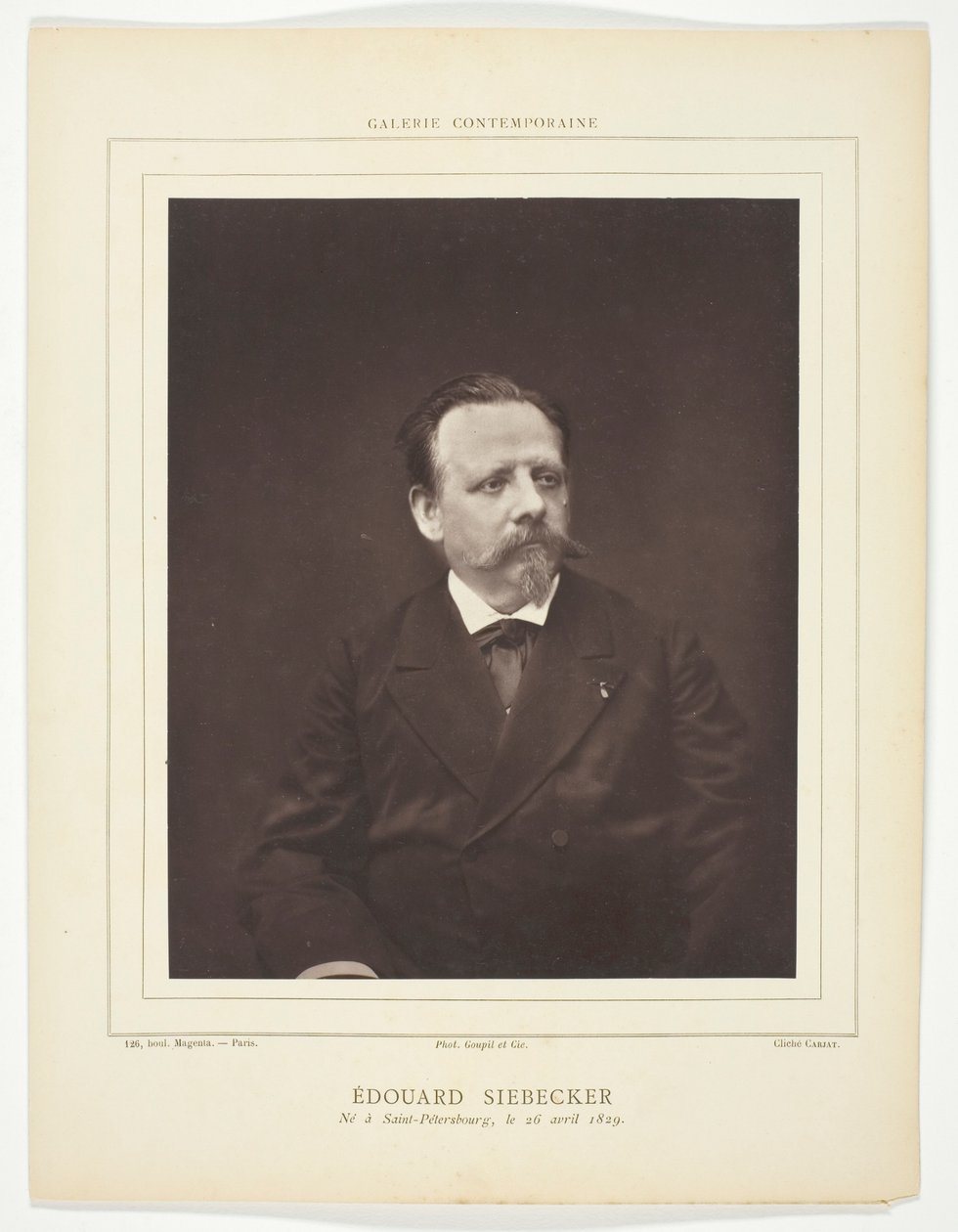 Édouard Siebecker von Etienne Carjat
