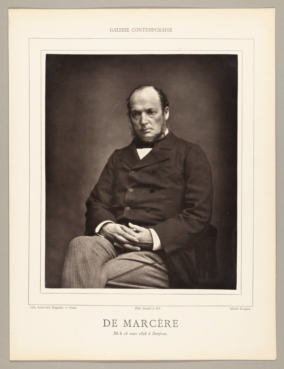 Émile Deshayes de Marère (französischer Politiker, 1828-1918) von Etienne Carjat