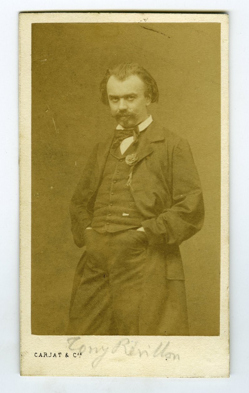 Frankreich, Porträt von Carjat von Antoine „Tony“ Revillon (1832-1898) Journalist, Schriftsteller, Politiker von Etienne Carjat