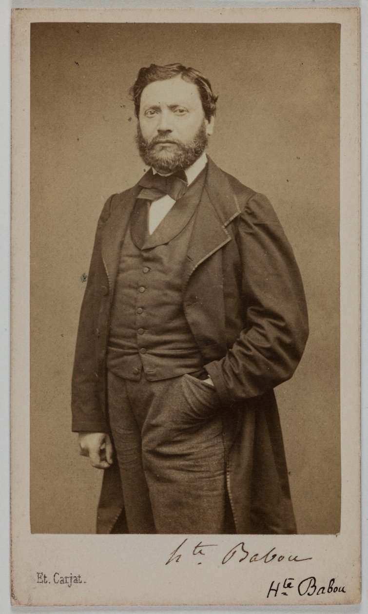 Porträt von Hippolyte Babou (oder Jean-sans-Peur), (1824-1878), (Literat) von Etienne Carjat