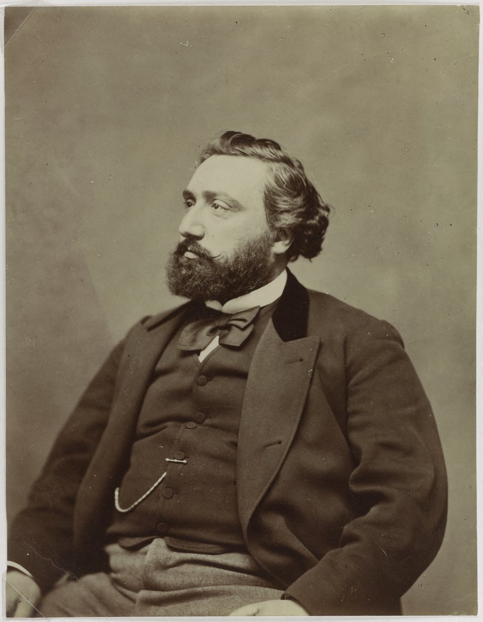 Porträt von Gambetta Léon, (1838-1882), (Politiker) von Etienne Carjat