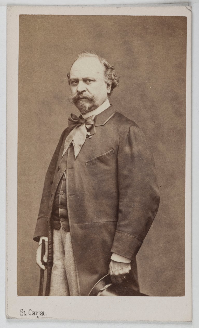 Porträt von Guiseppe Palizzi (1813-1887), italienischer Maler. von Etienne Carjat